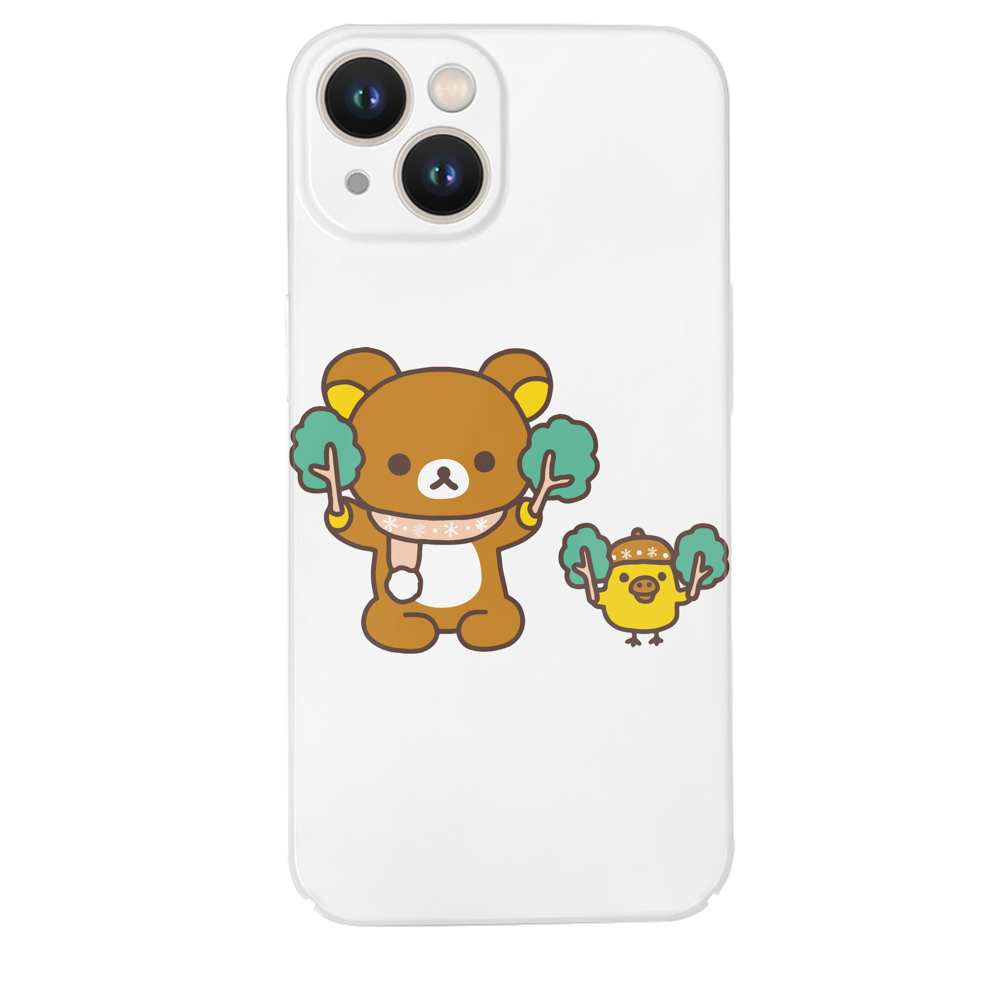 （画像用） リラックマ リラックマ キイロイトリ Rilakkuma Korilakkuma Kiiroitori 【iPhone 14シリーズ対応】ハードケース